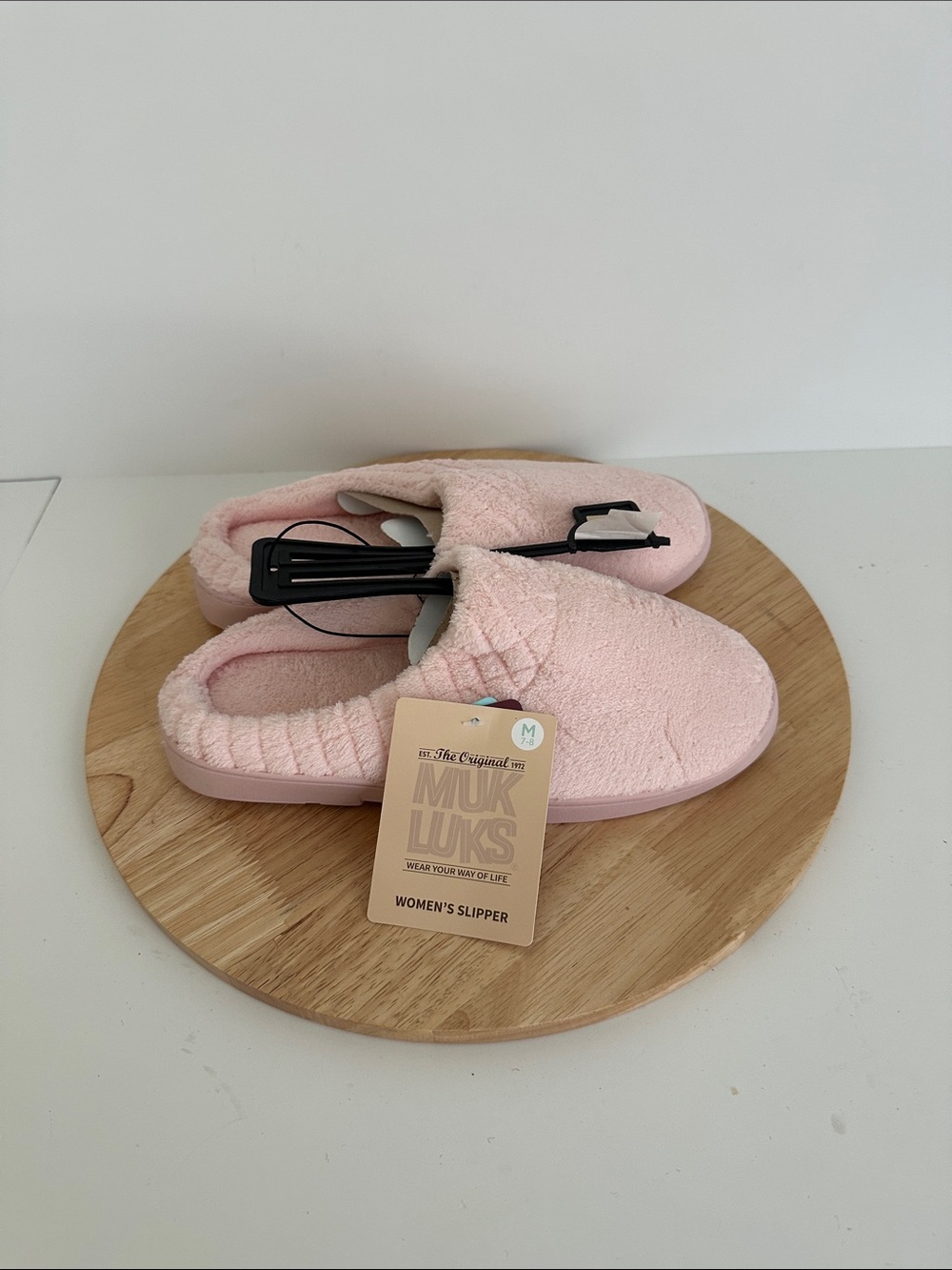 MUK LUKS Women's Quilted Clog Slipper, Pink